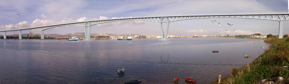 Viaduc De Bizerte Et Rocade.